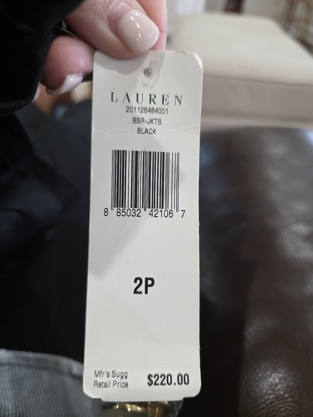 Ralph Lauren Black Blazer with Embroidered Crest & Gold Buttons - Picture 7 of 10